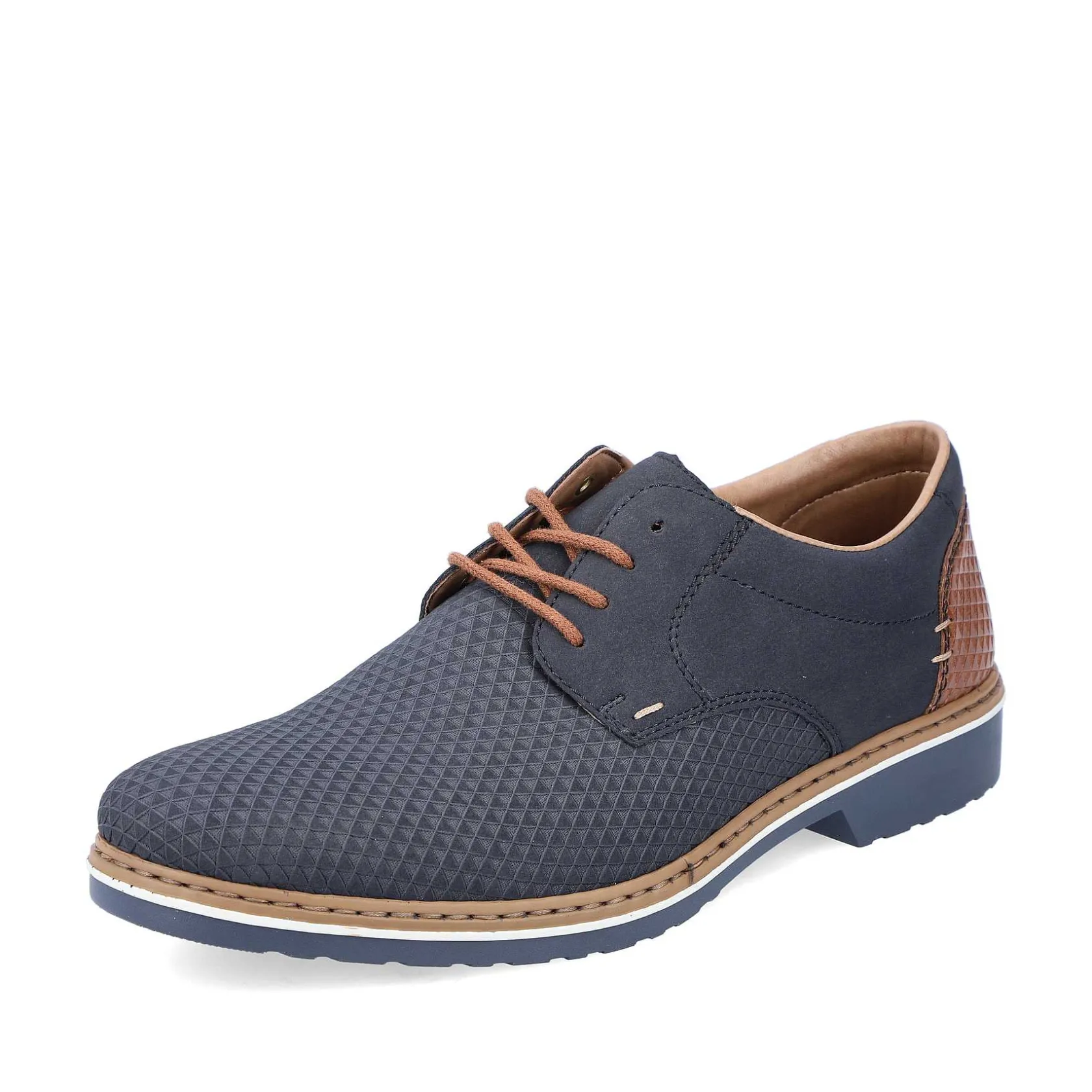 Rieker Business Shoes-Men'S Lace-Up Shoes Navy Blue