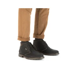 Rieker Low Shoes & Slippers-Men'S Lace-Up Shoes Asphalt Black