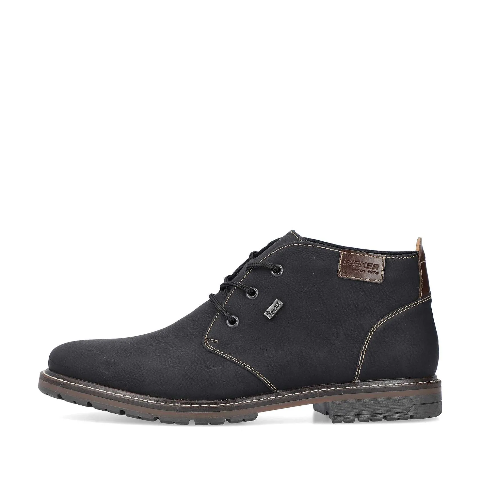 Rieker Low Shoes & Slippers-Men'S Lace-Up Shoes Asphalt Black