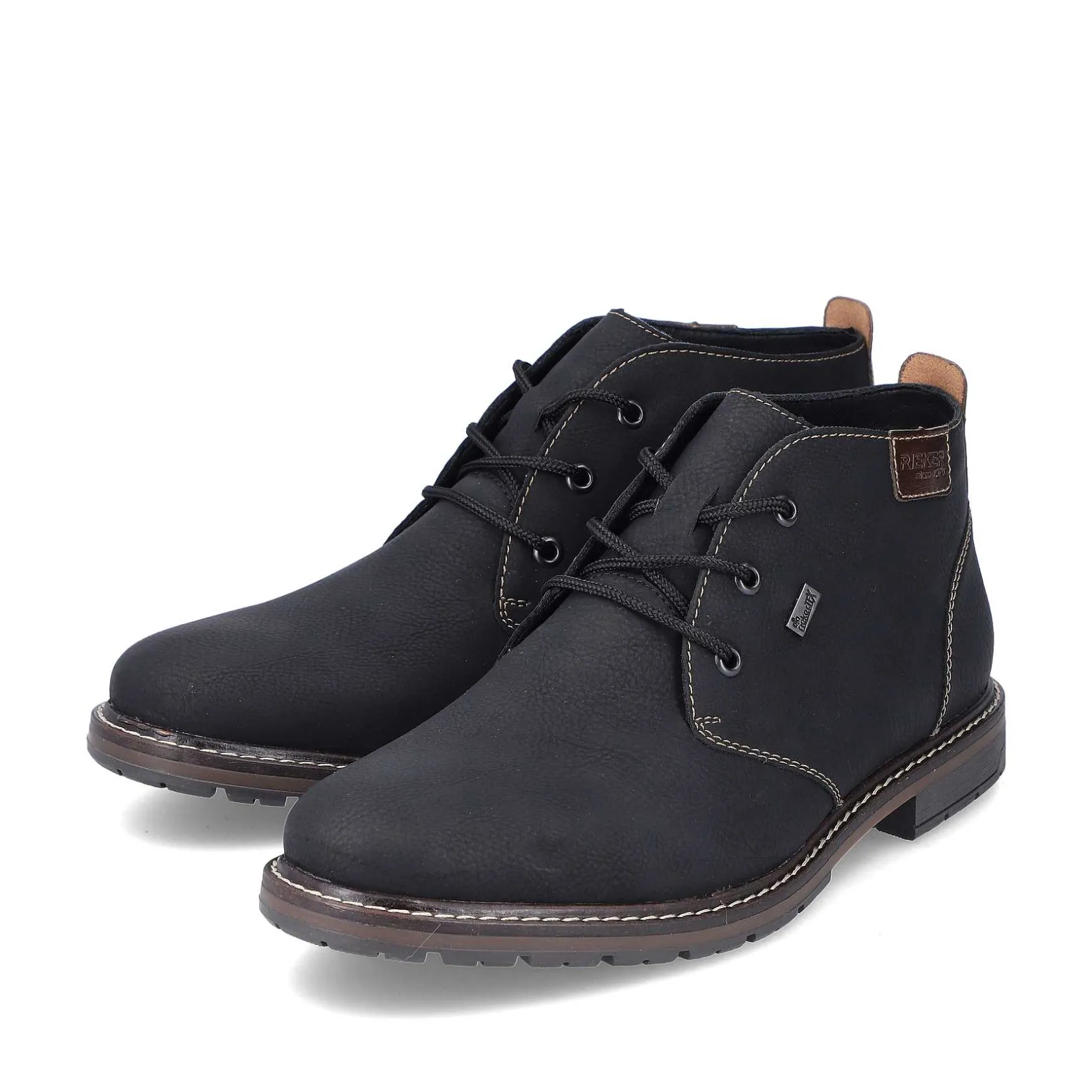 Rieker Low Shoes & Slippers-Men'S Lace-Up Shoes Asphalt Black