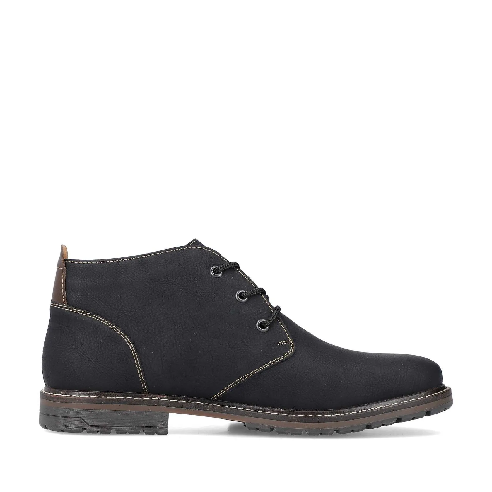 Rieker Low Shoes & Slippers-Men'S Lace-Up Shoes Asphalt Black