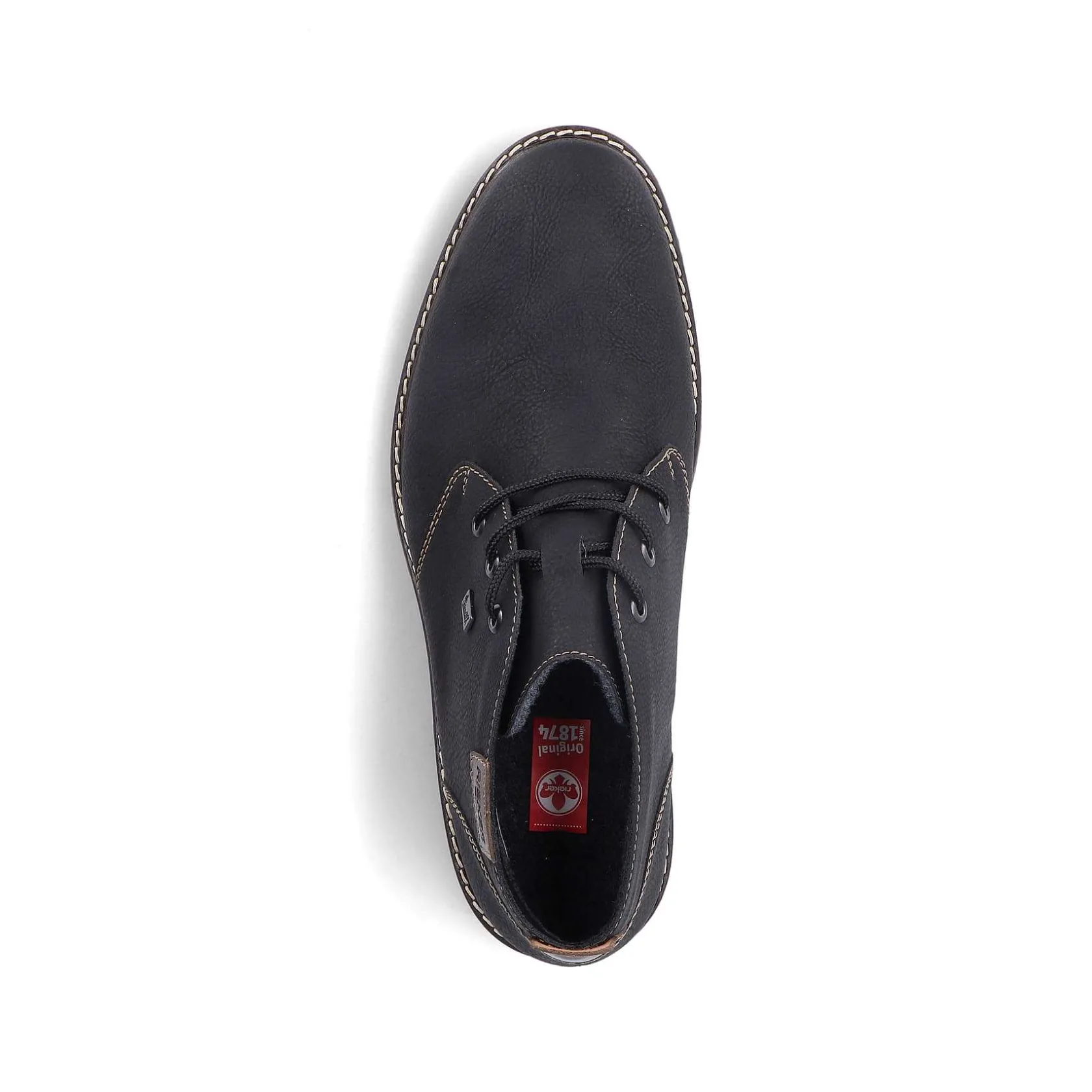 Rieker Low Shoes & Slippers-Men'S Lace-Up Shoes Asphalt Black
