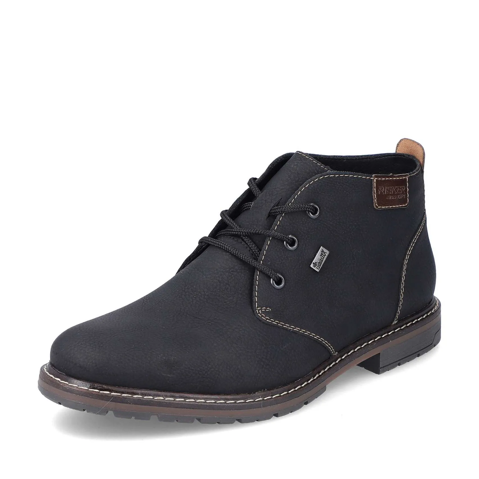 Rieker Low Shoes & Slippers-Men'S Lace-Up Shoes Asphalt Black