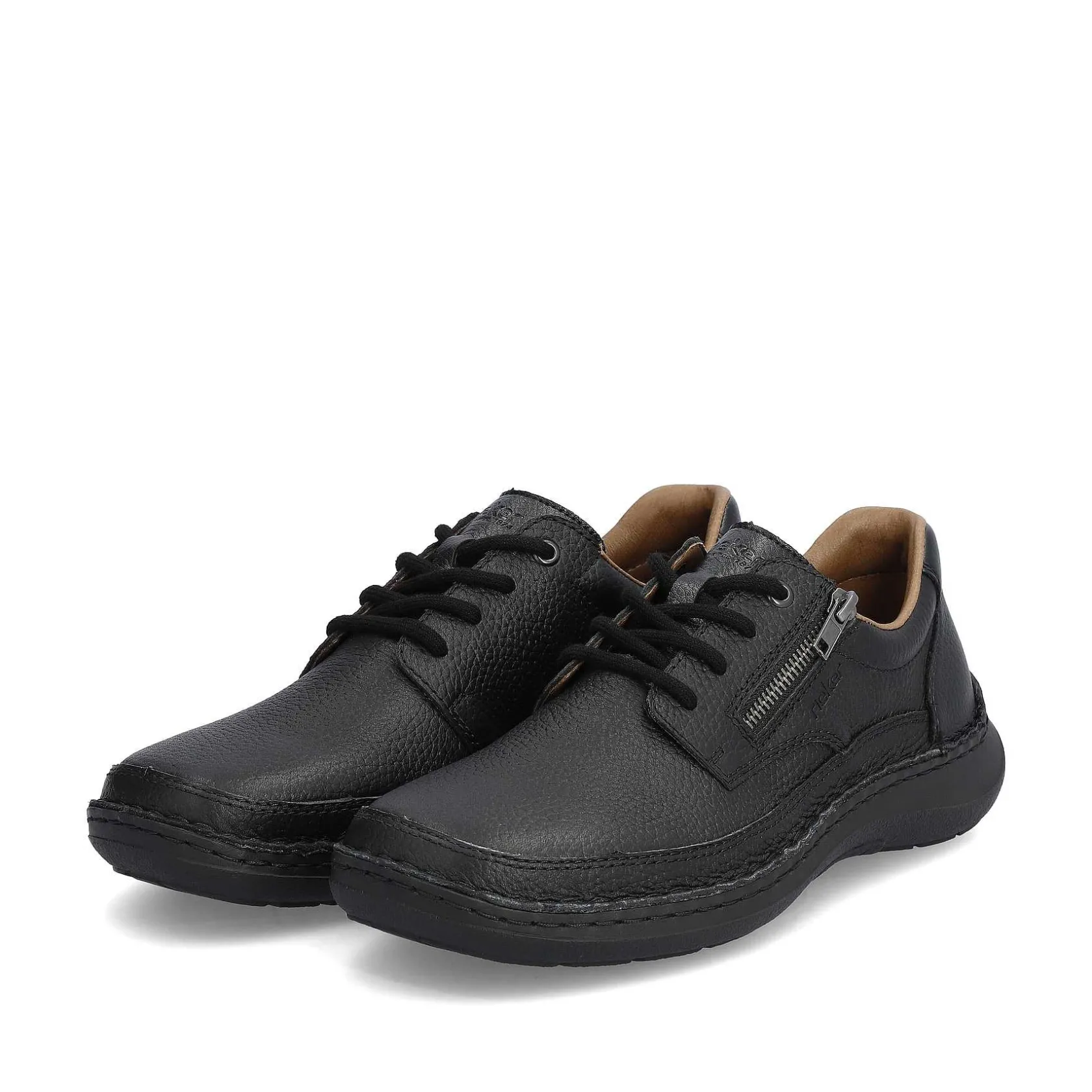 Rieker Low Shoes & Slippers-Men'S Lace-Up Shoes Night Black