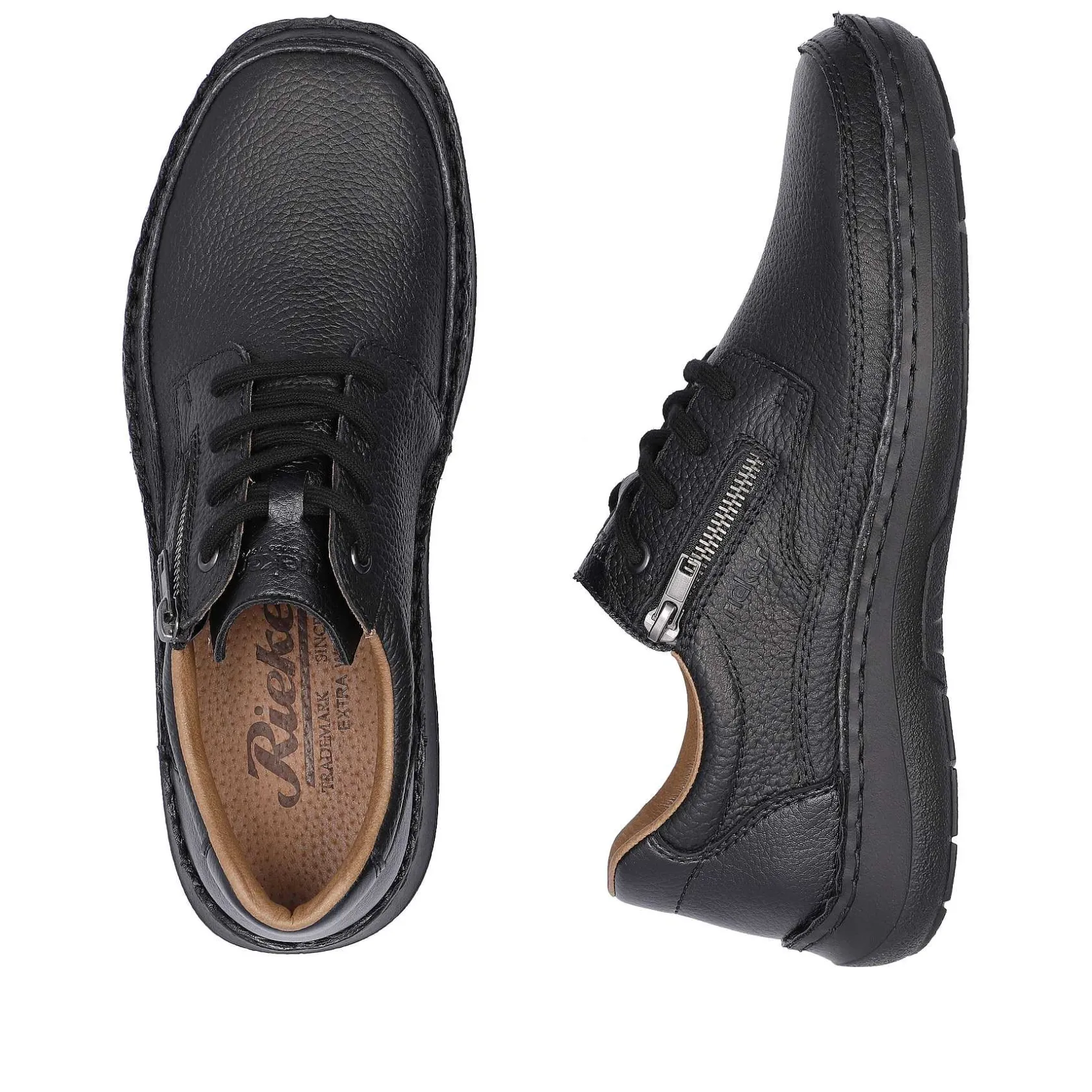 Rieker Low Shoes & Slippers-Men'S Lace-Up Shoes Night Black