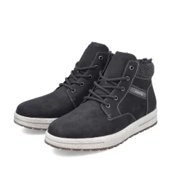 Rieker Low Shoes & Slippers-Men'S Lace-Up Shoes Asphalt Black