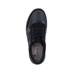 Rieker Low Shoes & Slippers-Men'S Lace-Up Shoes Asphalt Black