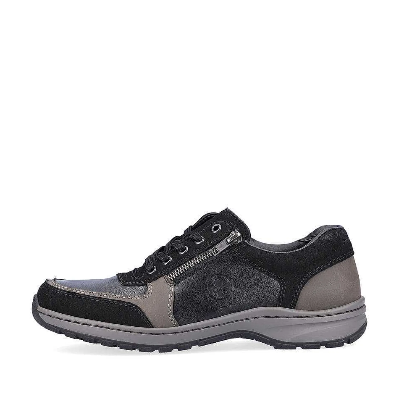 Rieker Low Shoes & Slippers-Men'S Lace-Up Shoes Asphalt Black