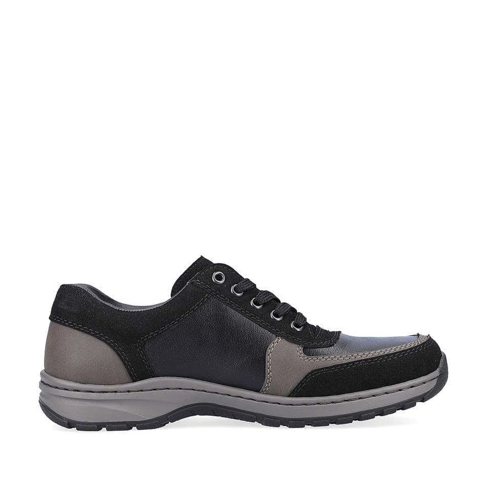 Rieker Low Shoes & Slippers-Men'S Lace-Up Shoes Asphalt Black