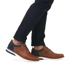 Rieker Business Shoes-Men'S Lace-Up Shoes Wood Brown