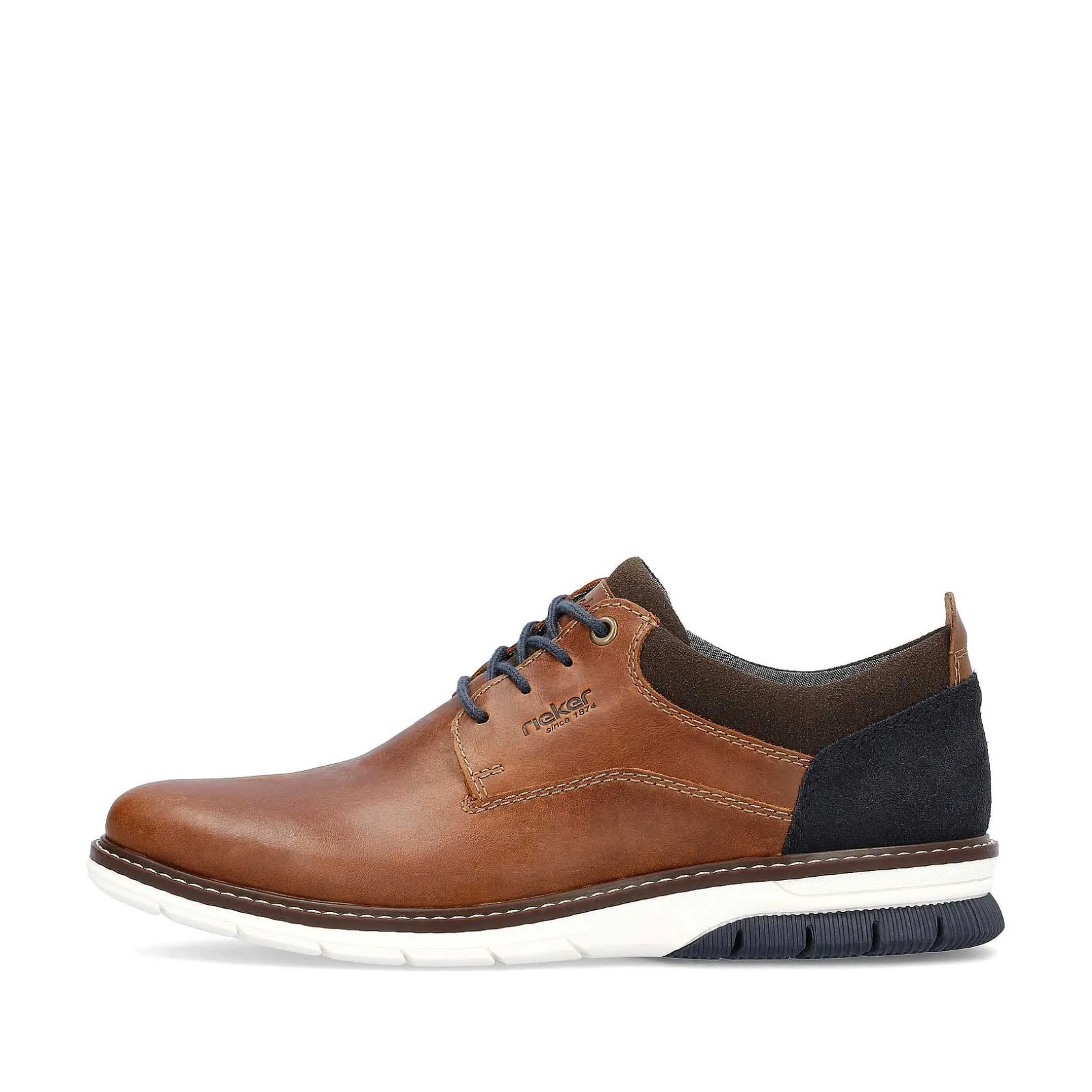 Rieker Business Shoes-Men'S Lace-Up Shoes Wood Brown