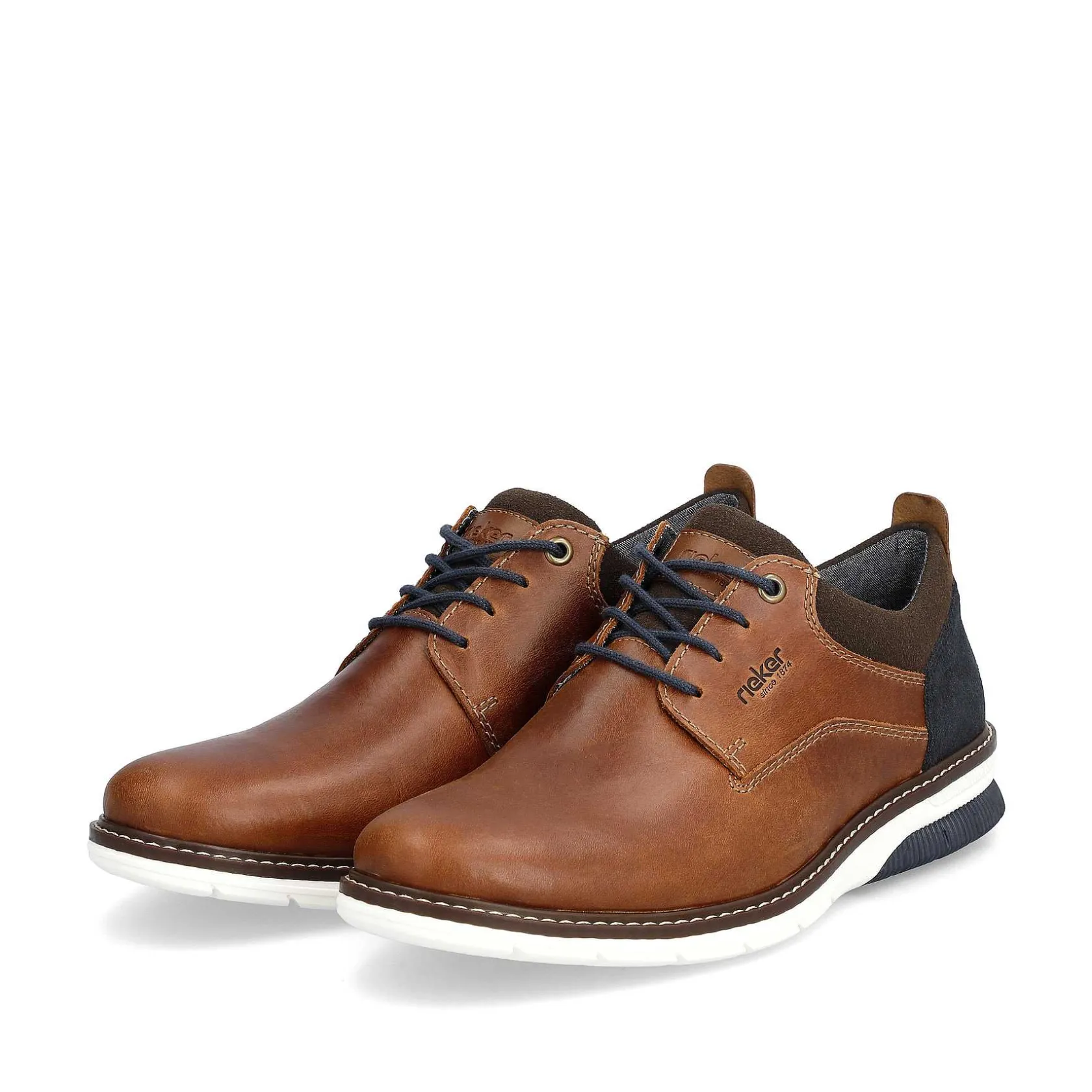 Rieker Business Shoes-Men'S Lace-Up Shoes Wood Brown
