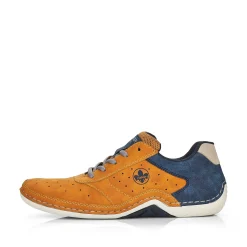 Rieker Low Shoes & Slippers-Men'S Lace-Up Shoes Golden Yellow-Royal Blue