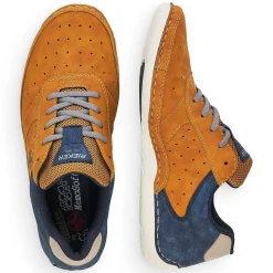 Rieker Low Shoes & Slippers-Men'S Lace-Up Shoes Golden Yellow-Royal Blue