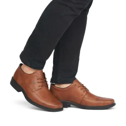 Rieker Business Shoes-Men'S Lace-Up Shoes Nougat Brown