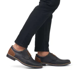 Rieker Business Shoes-Men'S Lace-Up Shoes Navy Blue