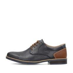 Rieker Business Shoes-Men'S Lace-Up Shoes Navy Blue