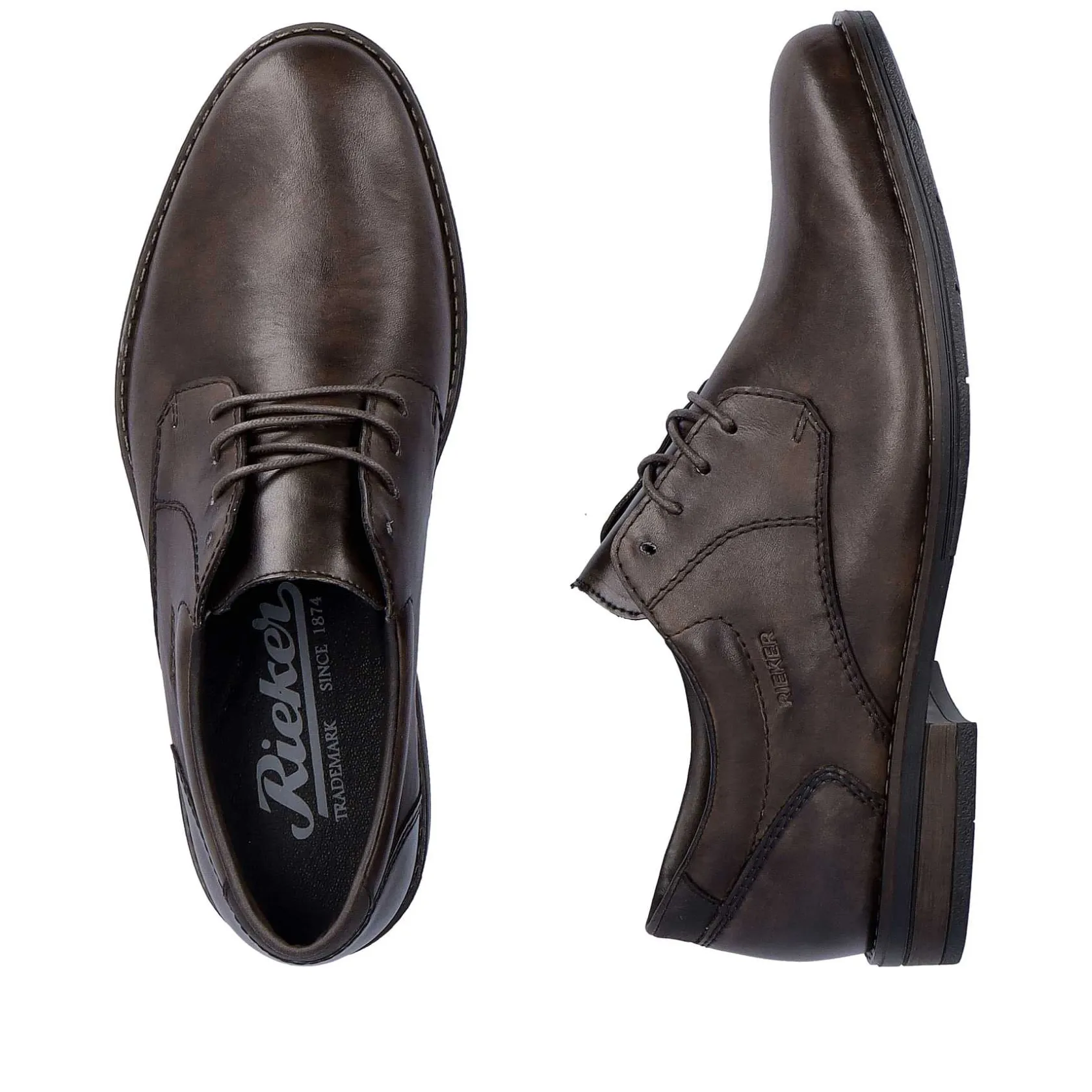 Rieker Low Shoes & Slippers-Men'S Lace-Up Shoes Dark Brown