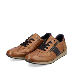 Rieker Low Shoes & Slippers-Men'S Lace-Up Shoes Fox Brown-Black