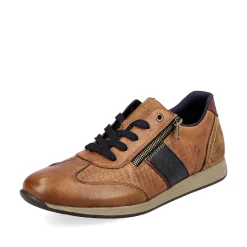 Rieker Low Shoes & Slippers-Men'S Lace-Up Shoes Fox Brown-Black