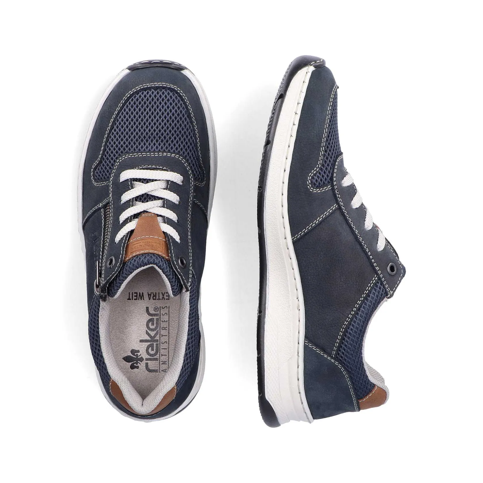 Rieker Low Shoes & Slippers-Men'S Lace-Up Shoes Ocean Blue