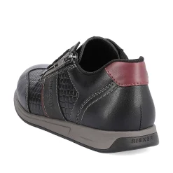 Rieker Low Shoes & Slippers-Men'S Lace-Up Shoes Asphalt Black