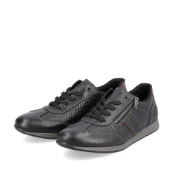 Rieker Low Shoes & Slippers-Men'S Lace-Up Shoes Asphalt Black