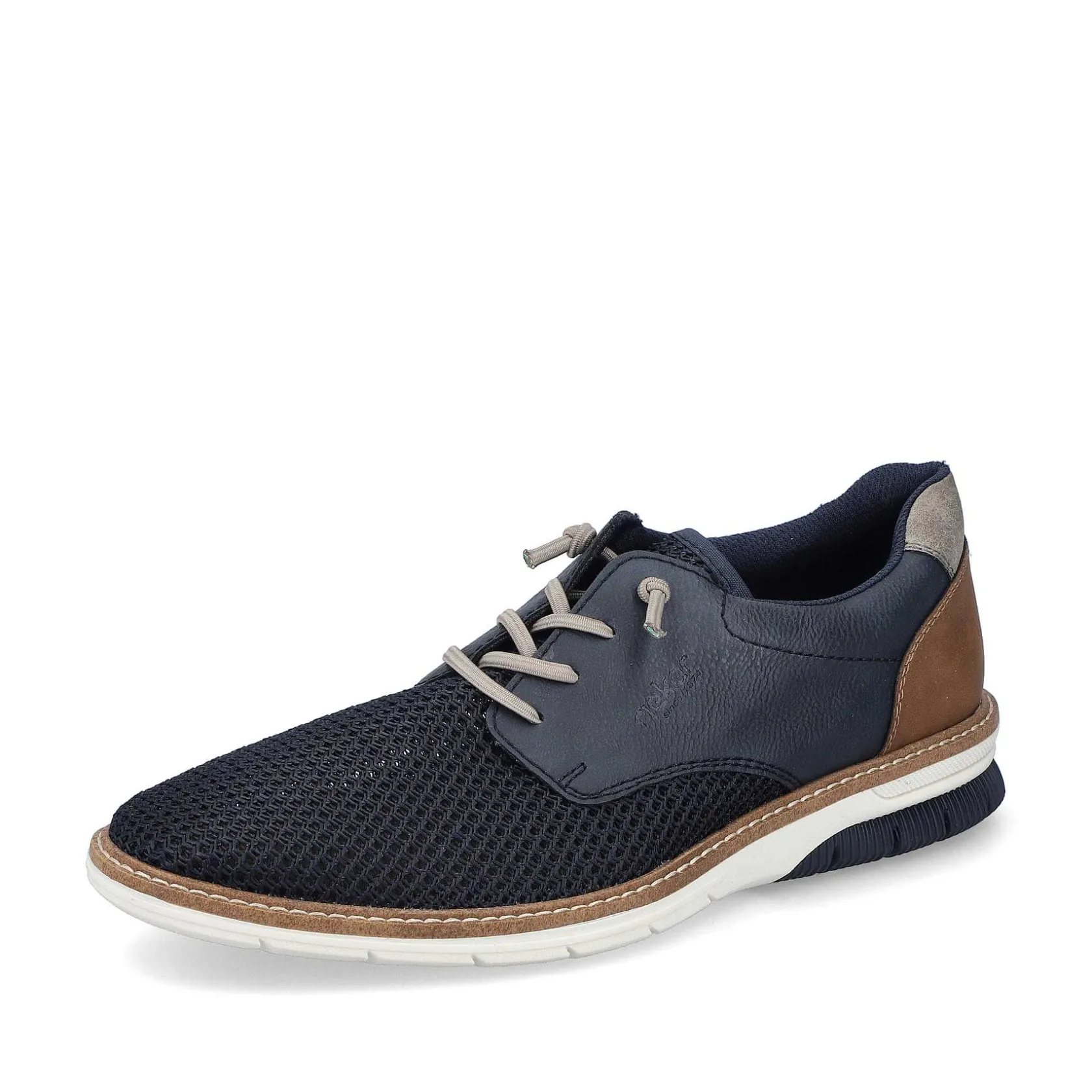 Rieker Low Shoes & Slippers-Men'S Lace-Up Shoes, Slate Blue