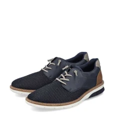 Rieker Low Shoes & Slippers-Men'S Lace-Up Shoes, Slate Blue