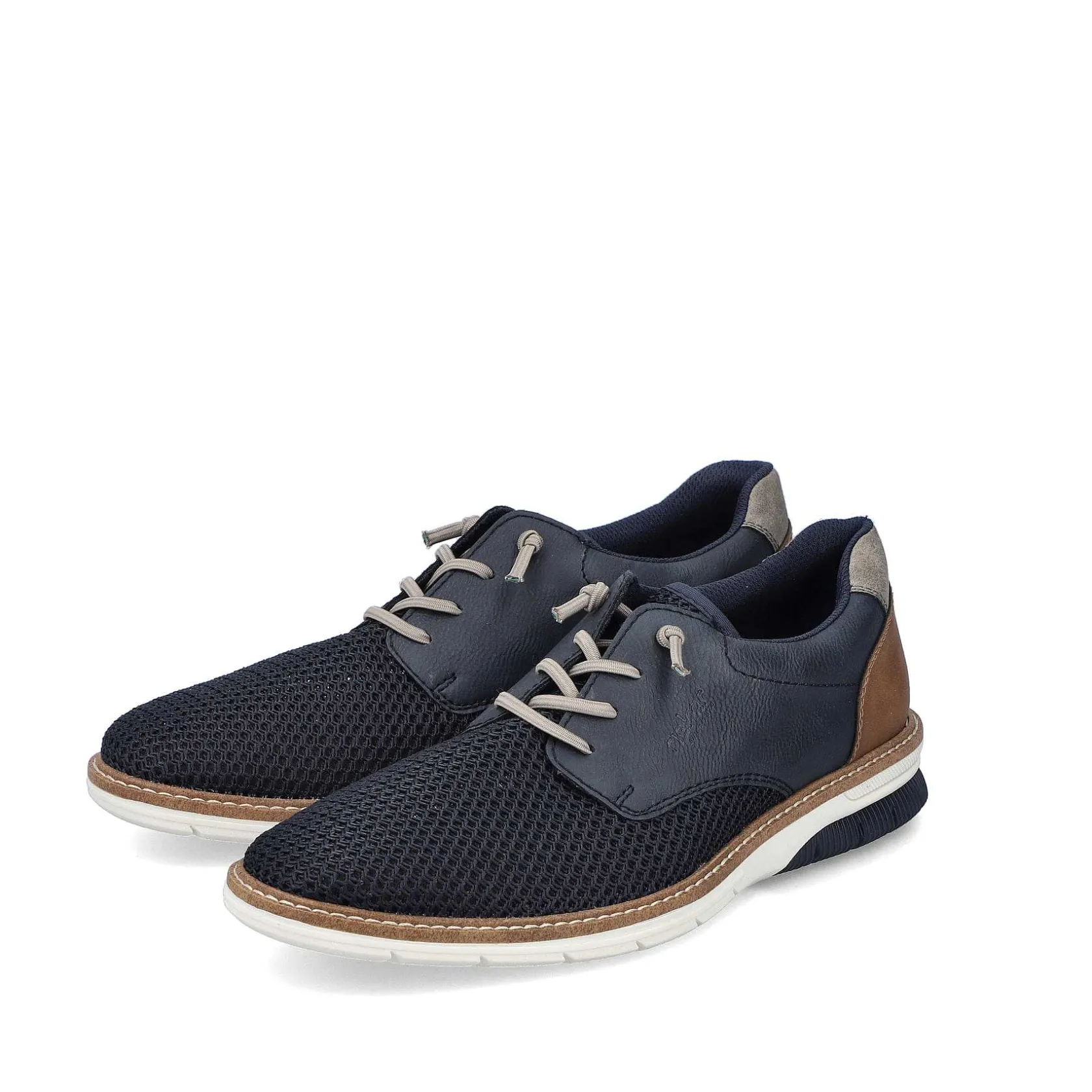 Rieker Low Shoes & Slippers-Men'S Lace-Up Shoes, Slate Blue