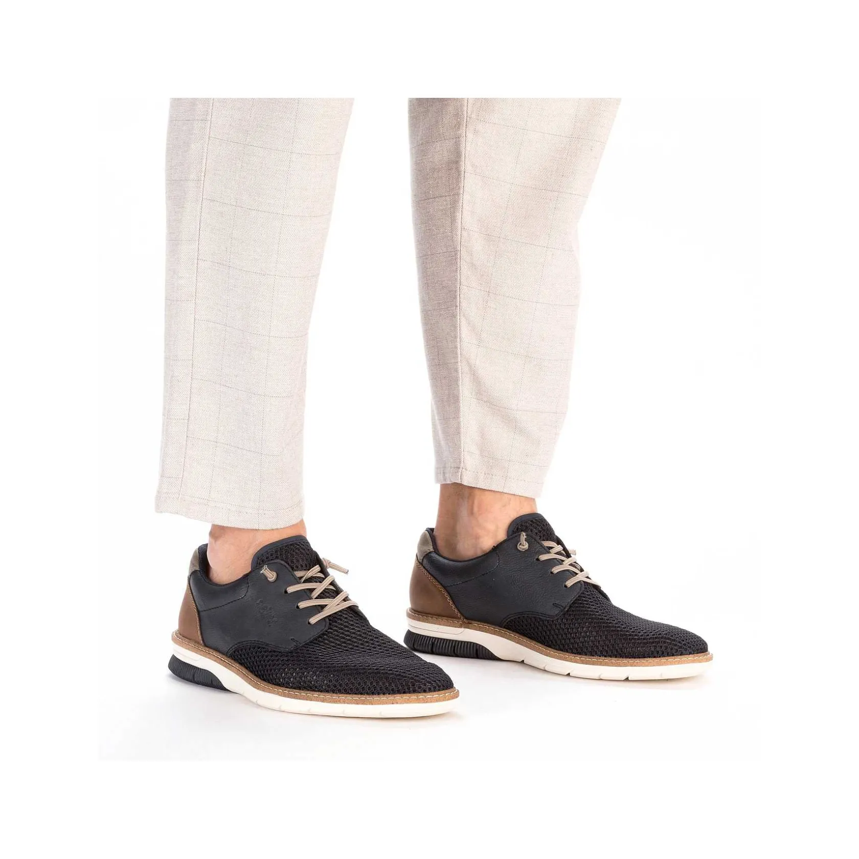 Rieker Low Shoes & Slippers-Men'S Lace-Up Shoes, Slate Blue