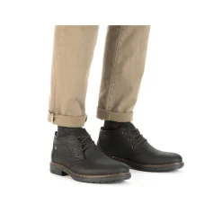 Rieker Low Shoes & Slippers-Men'S Lace-Up Shoes Asphalt Black