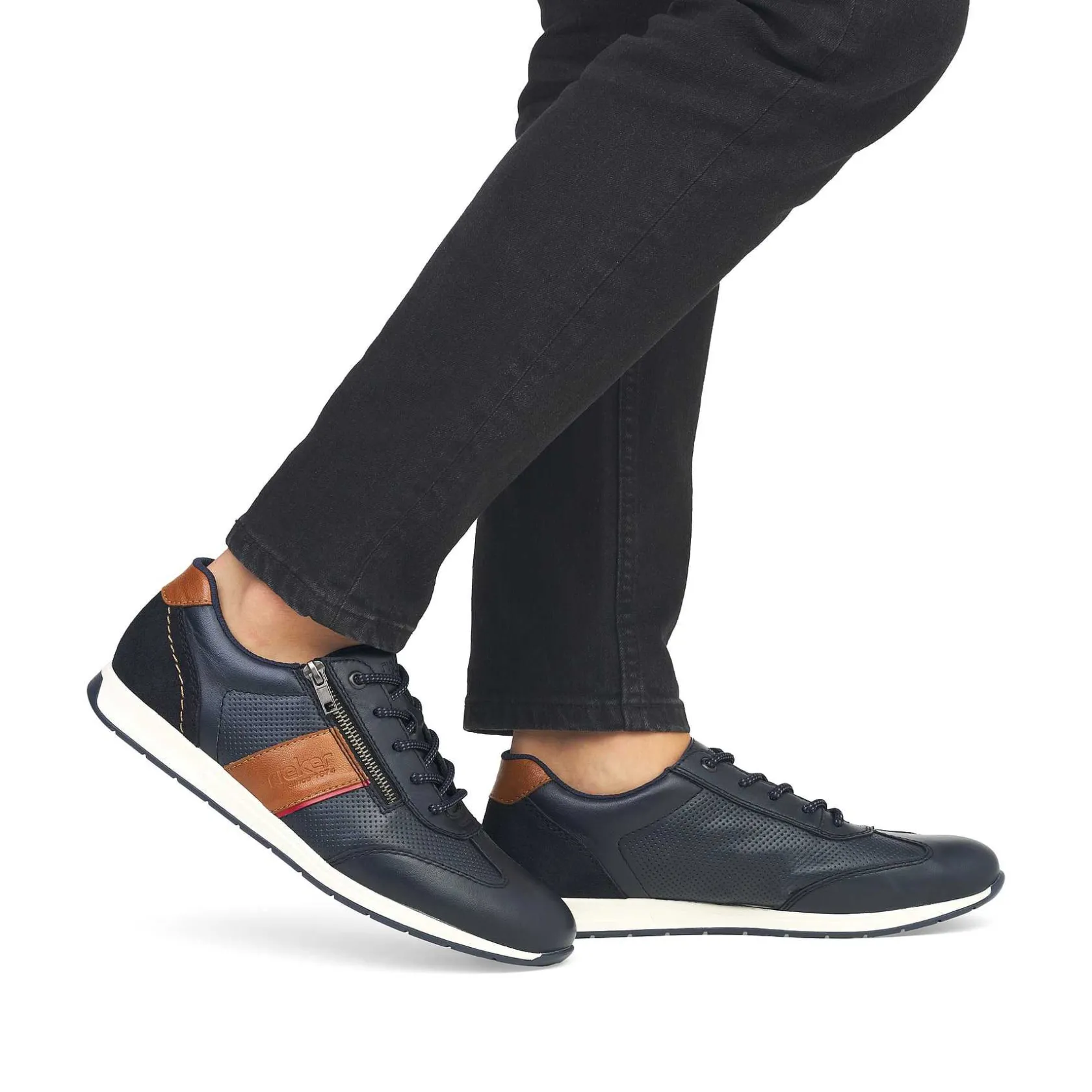 Rieker Business Shoes-Men'S Lace-Up Shoes Ocean Blue