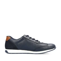 Rieker Business Shoes-Men'S Lace-Up Shoes Ocean Blue
