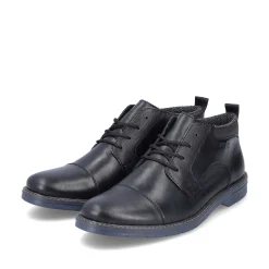 Rieker Low Shoes & Slippers-Men'S Lace-Up Shoes Glossy Black