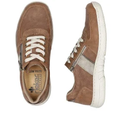 Rieker Low Shoes & Slippers-Men'S Lace-Up Shoes Nougat Brown