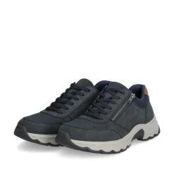 Rieker Low Shoes & Slippers-Men'S Lace-Up Shoes Steel Blue