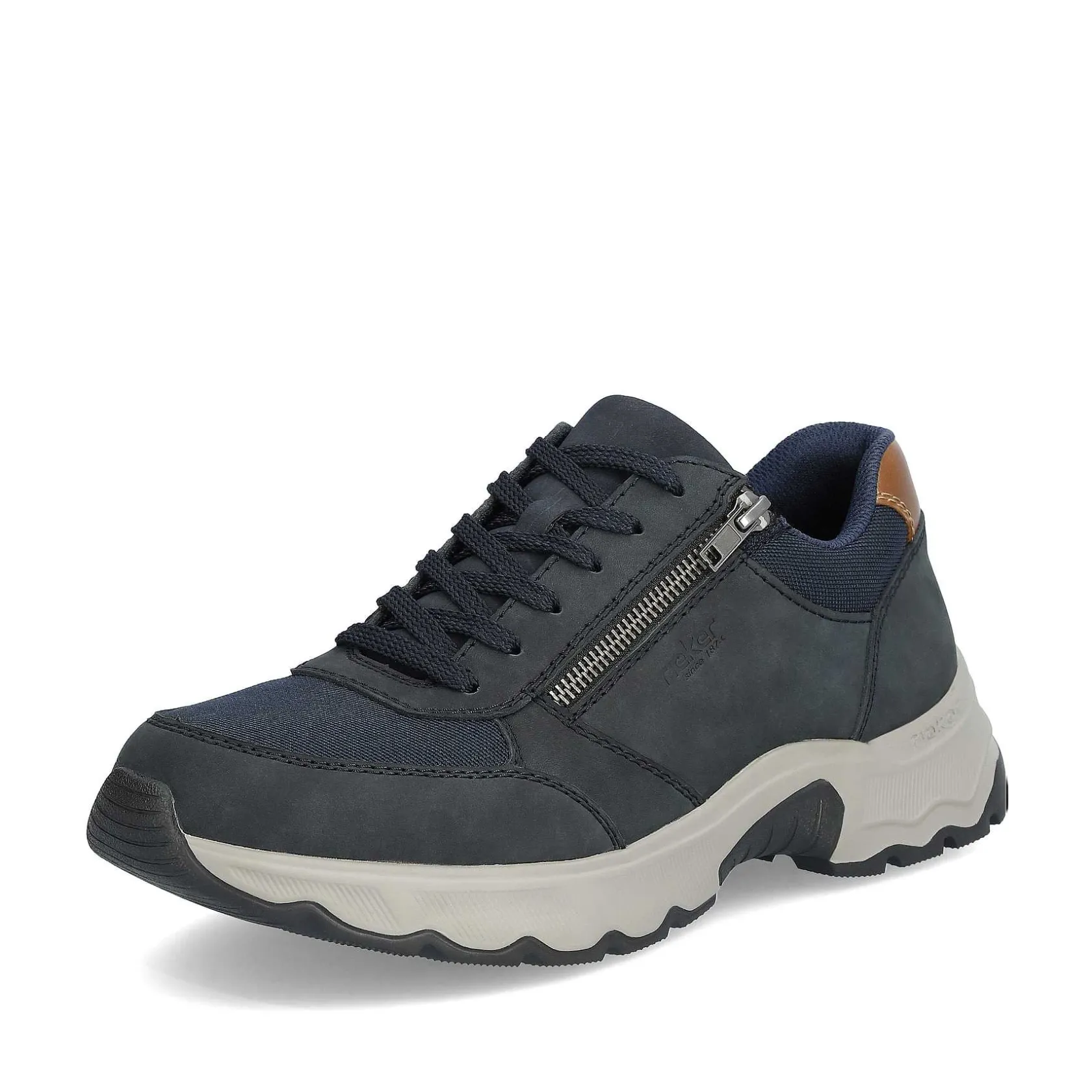 Rieker Low Shoes & Slippers-Men'S Lace-Up Shoes Steel Blue