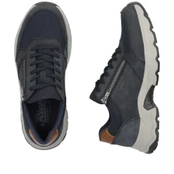 Rieker Low Shoes & Slippers-Men'S Lace-Up Shoes Steel Blue