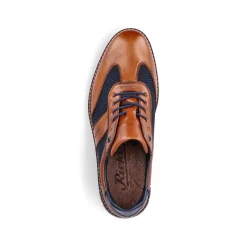 Rieker Low Shoes & Slippers-Men'S Lace-Up Shoes Cinnamon Brown-Ocean Blue
