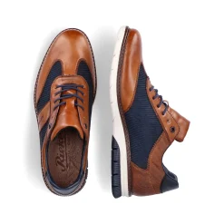 Rieker Low Shoes & Slippers-Men'S Lace-Up Shoes Cinnamon Brown-Ocean Blue
