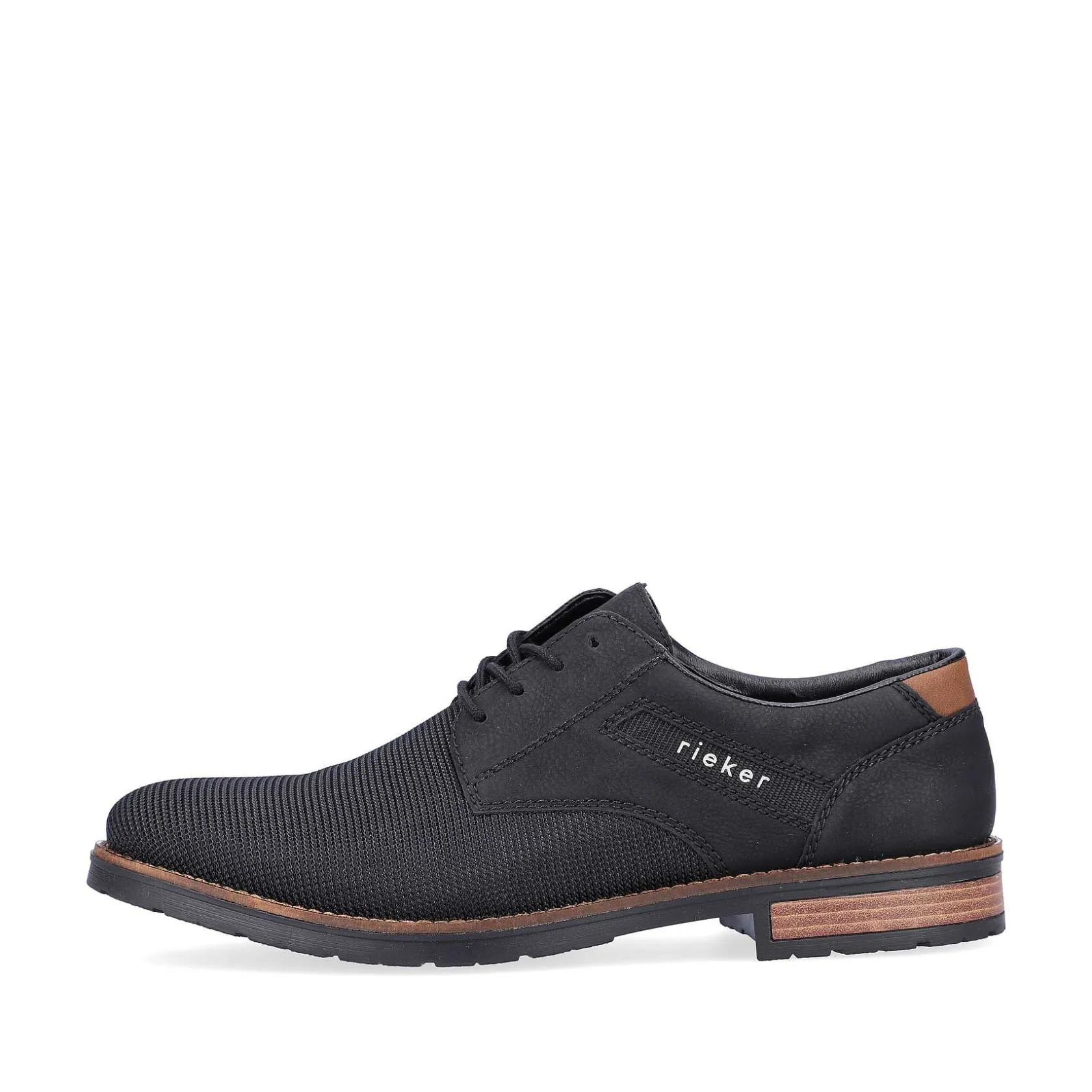 Rieker Low Shoes & Slippers-Men'S Lace-Up Shoes Graphite Black
