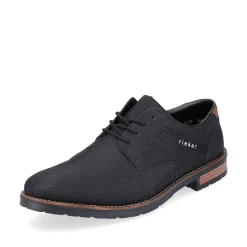 Rieker Low Shoes & Slippers-Men'S Lace-Up Shoes Graphite Black