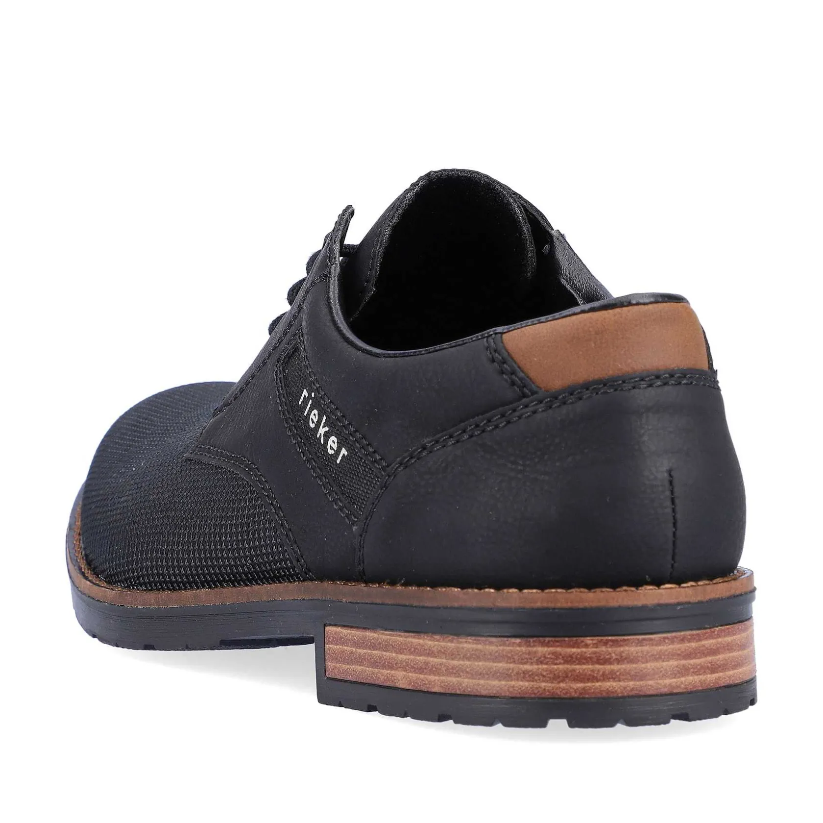 Rieker Low Shoes & Slippers-Men'S Lace-Up Shoes Graphite Black