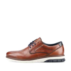Rieker Low Shoes & Slippers-Men'S Lace-Up Shoes Chestnut Brown