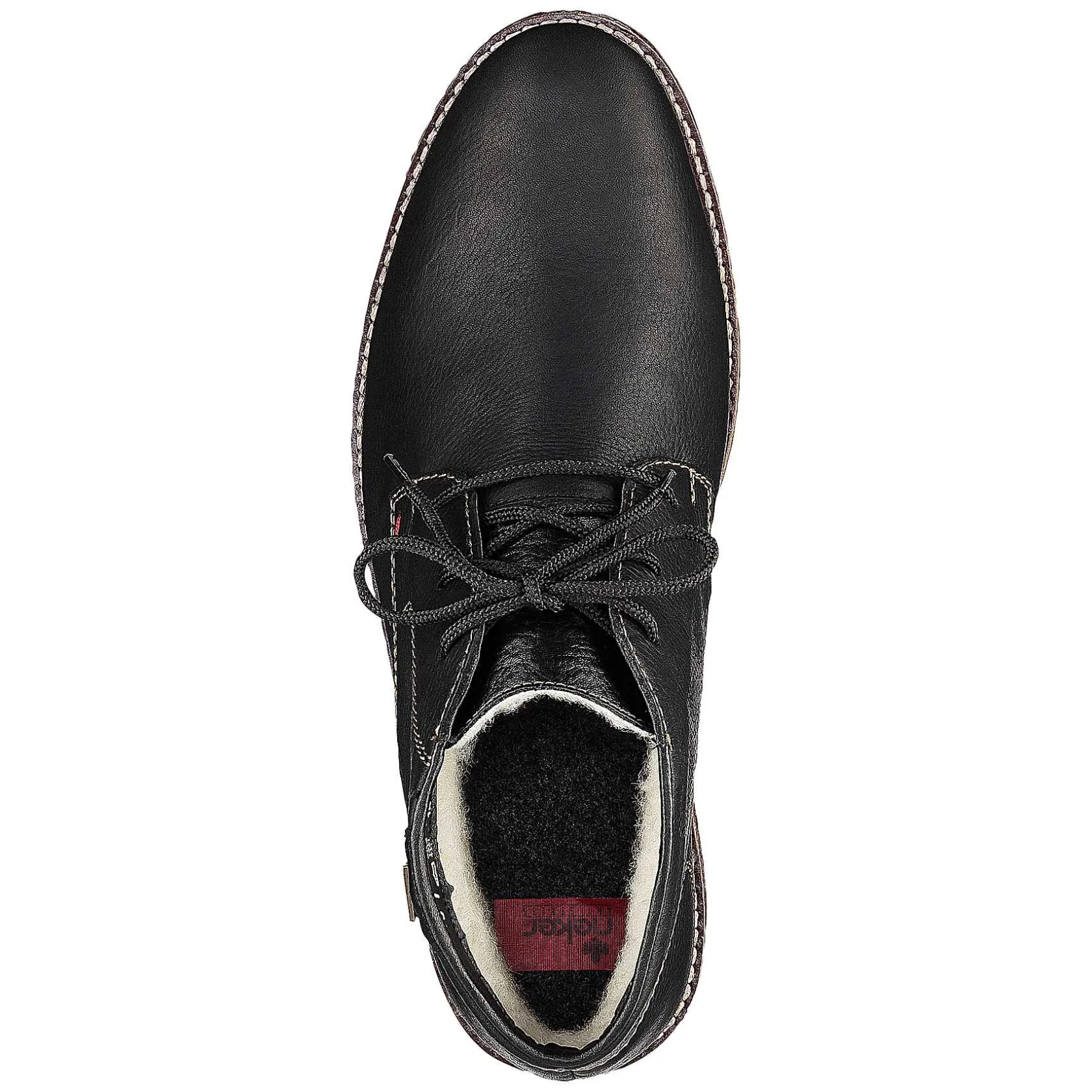 Rieker Low Shoes & Slippers-Men'S Lace-Up Shoes Graphite Black