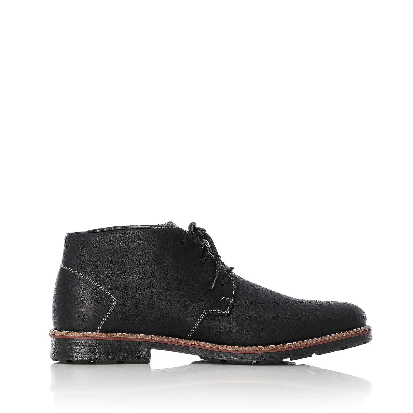 Rieker Low Shoes & Slippers-Men'S Lace-Up Shoes Graphite Black