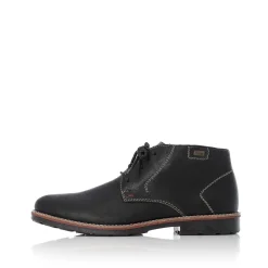 Rieker Low Shoes & Slippers-Men'S Lace-Up Shoes Graphite Black