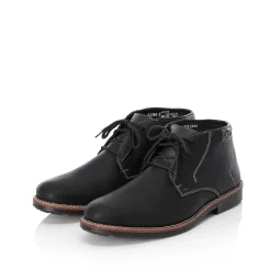 Rieker Low Shoes & Slippers-Men'S Lace-Up Shoes Graphite Black