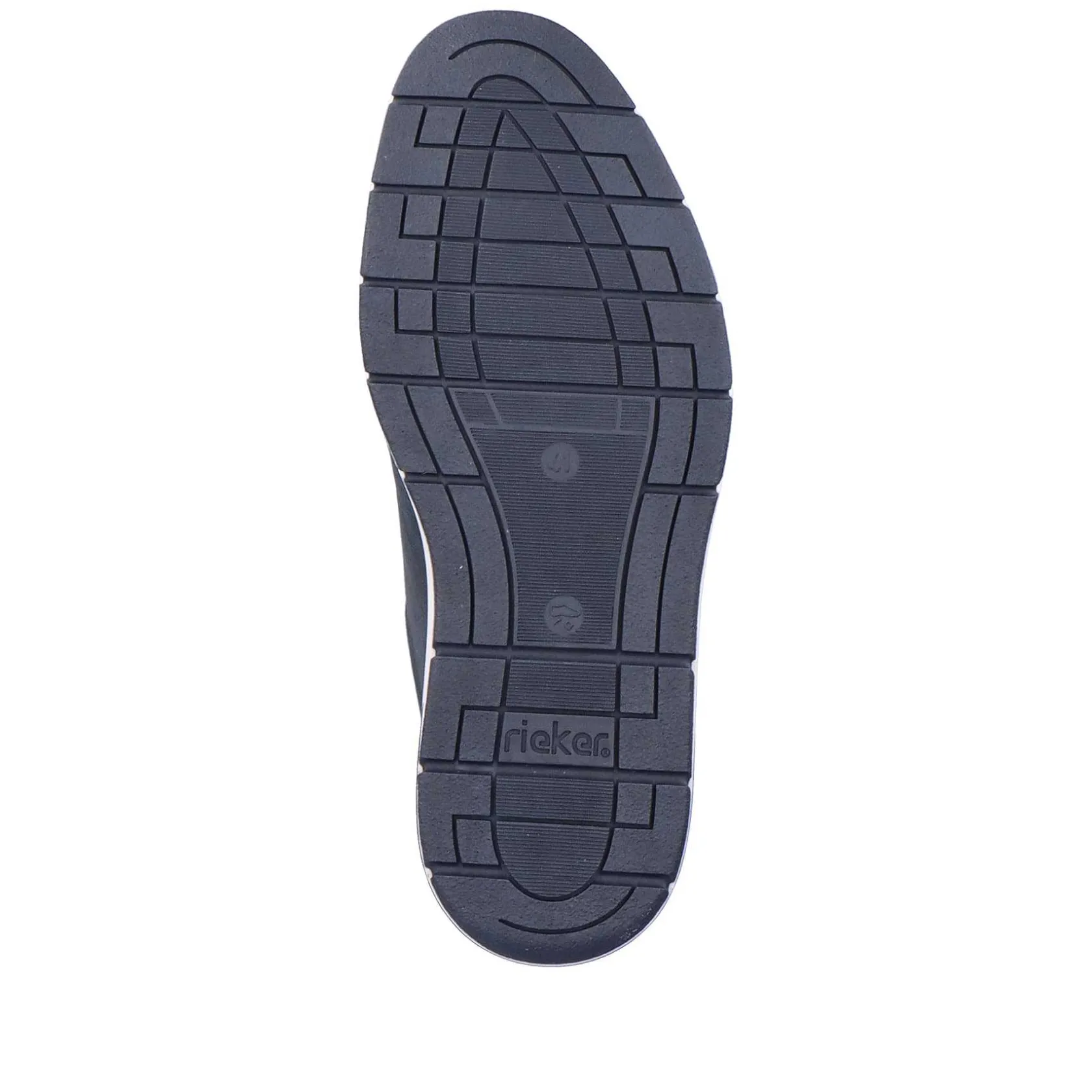 Rieker Business Shoes-Men'S Lace-Up Shoes Navy Blue-Orange